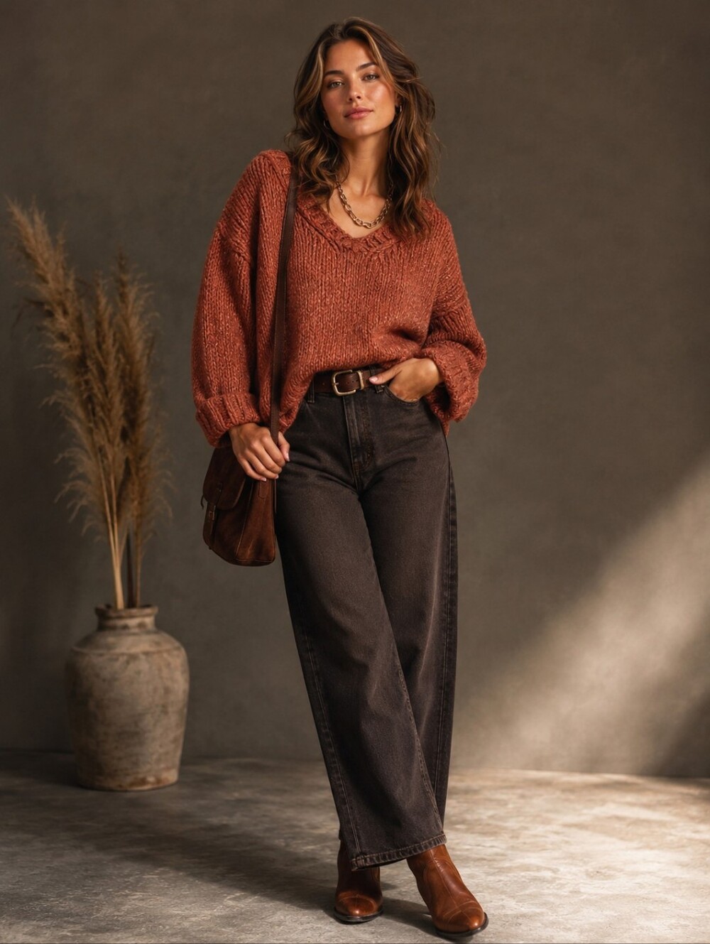 Vintage J Crew Wool Oversized Elegant Knit Sweater L